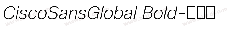 CiscoSansGlobal Bold字体转换